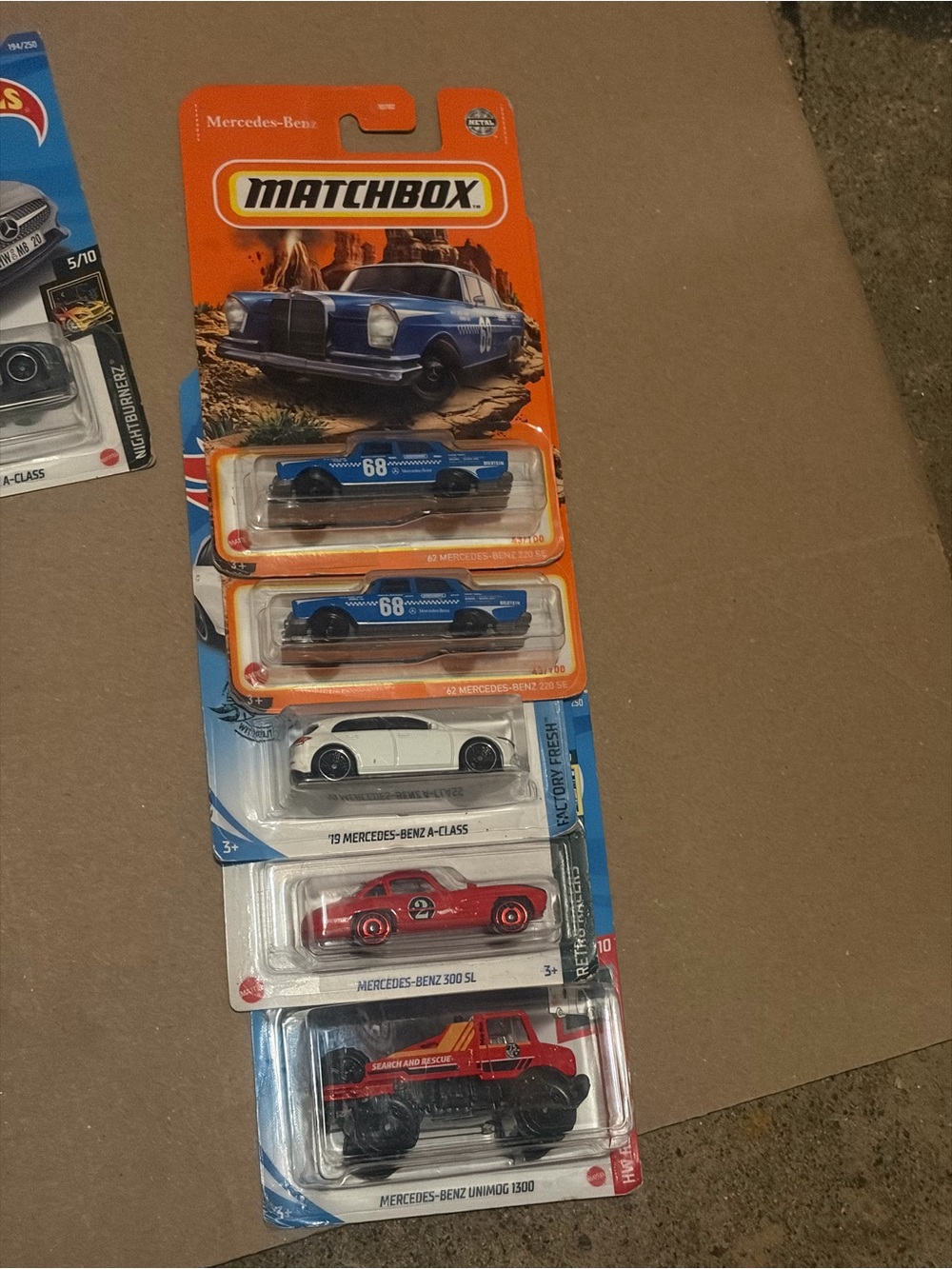 Matchbox/ hot wheels Mercedes lot